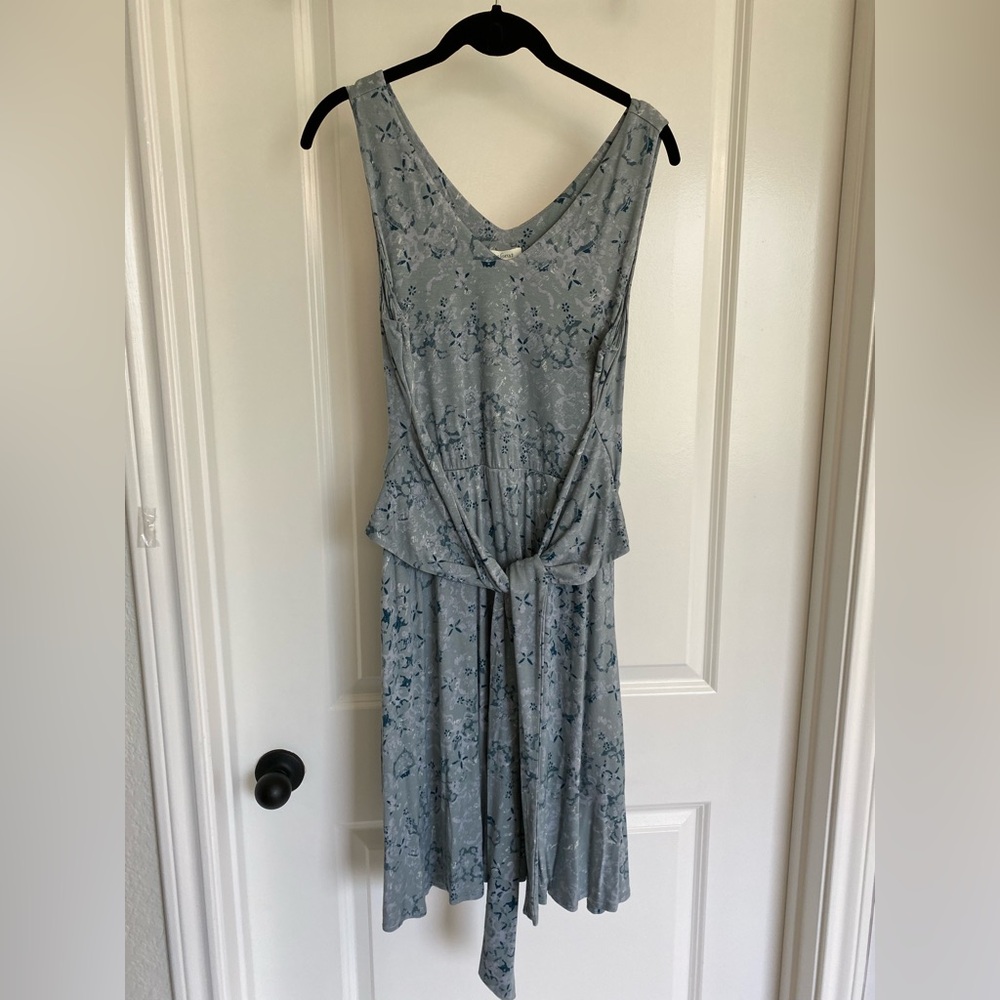 Soma Blue V-Neck Sleeveless Maxi Dress